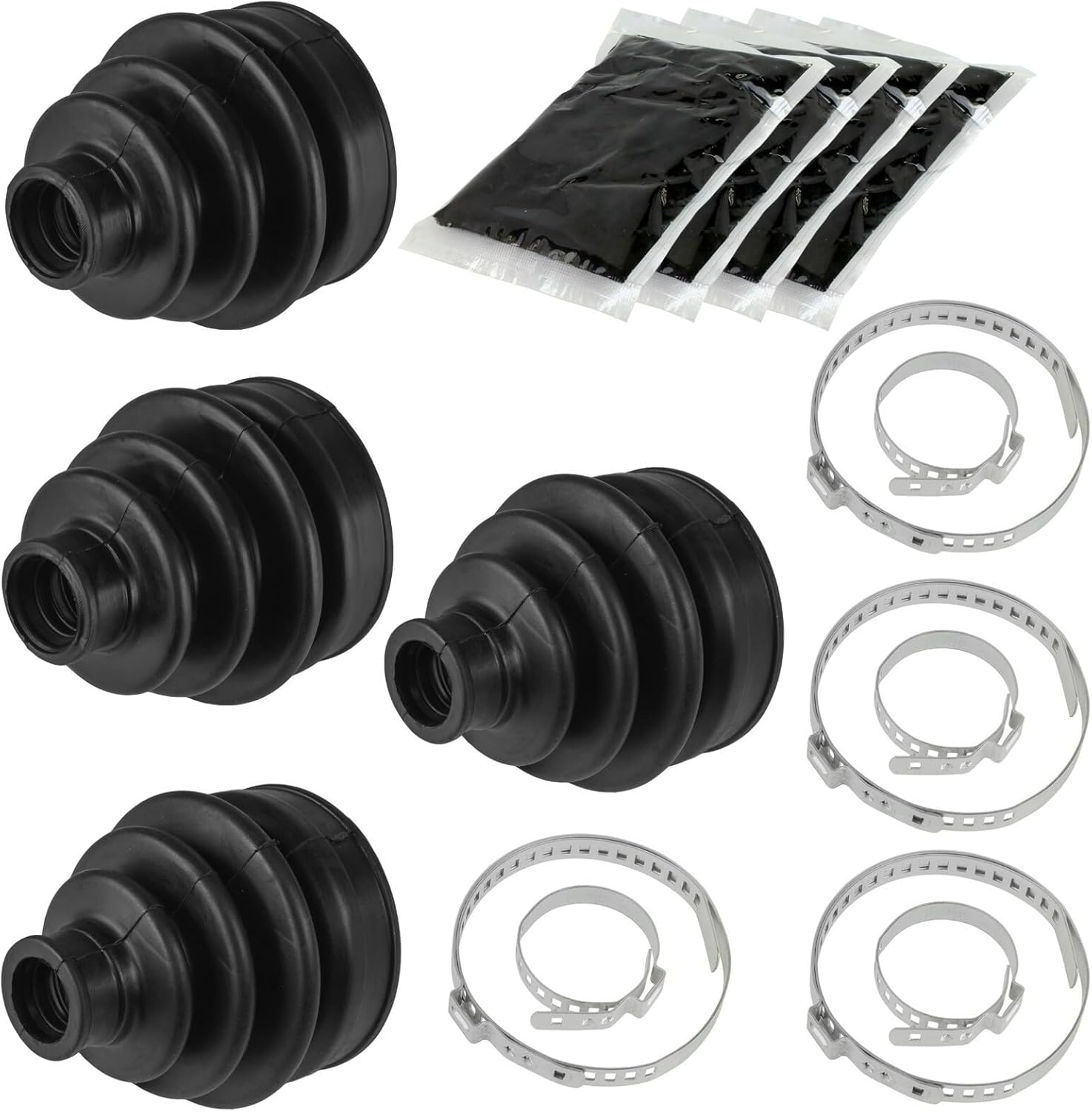 Powersports Replacement Parts for 2 Front Axle Inner Outer CV Boot Kit for Honda TRX500FE Foreman 500 4X4 2005-13 Mod-C33C-10785