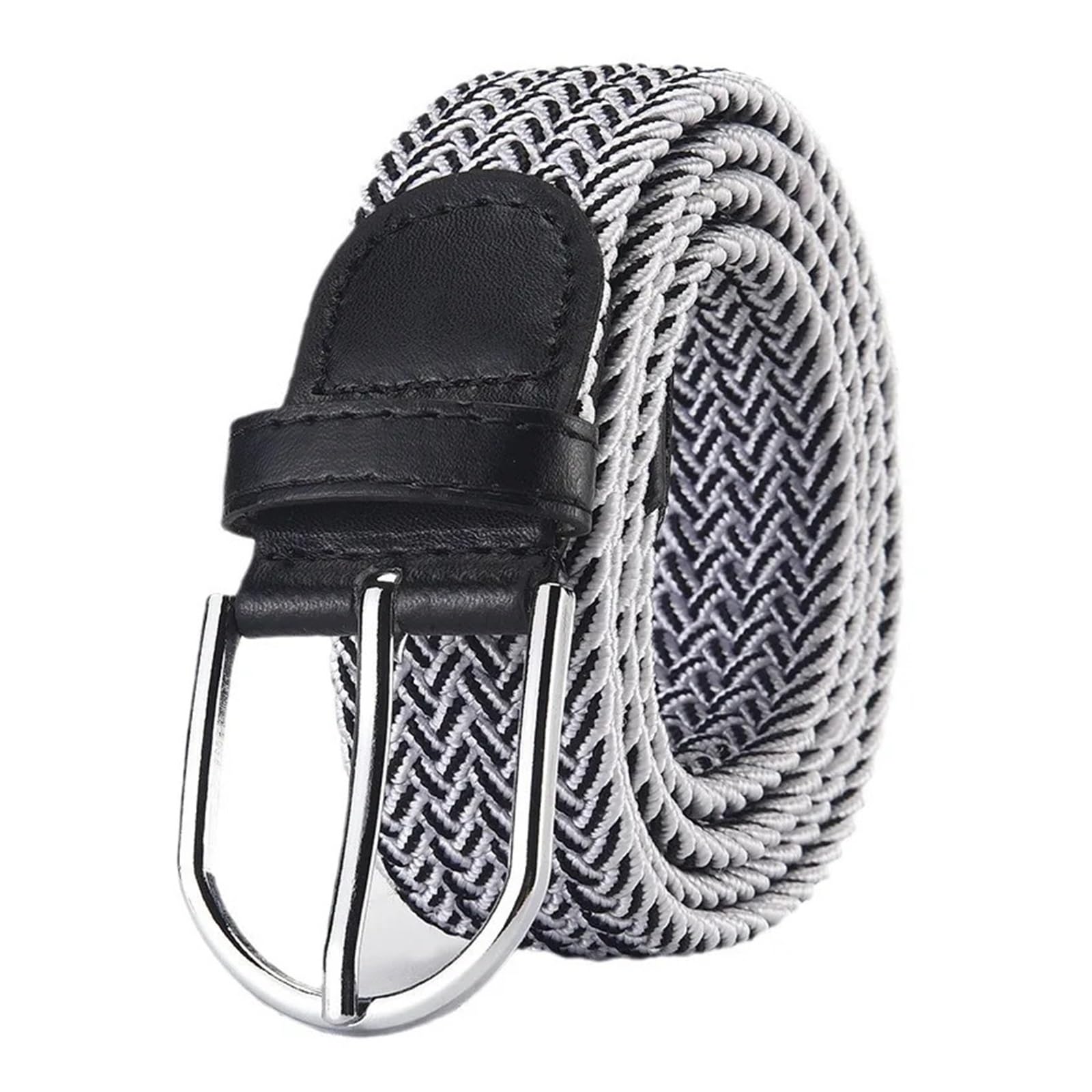 Elastischer Gürtel Herren Elastischer Nylon-Jeansgürtel, Unisex, lässig, gestrickt, Dornschließe, gewebtes Segeltuch, elastischer, erweiterbarer Stretch-Bund for Damen und Herren