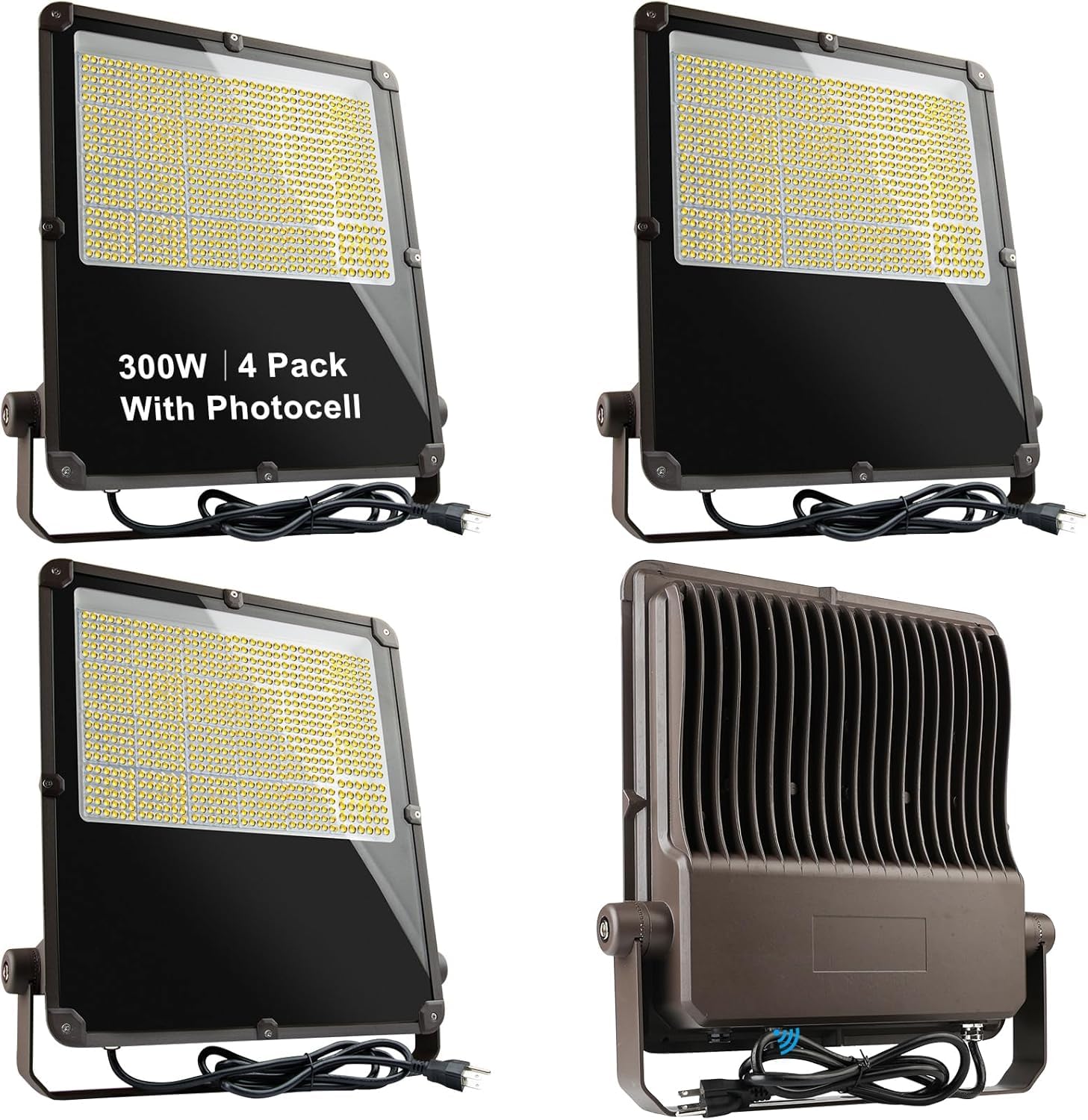 Cutever LED Flood Light Module - 100W/200W/300W, 110V, Outdoor Stadium/Garden/Yard Lighting, 50000H Life