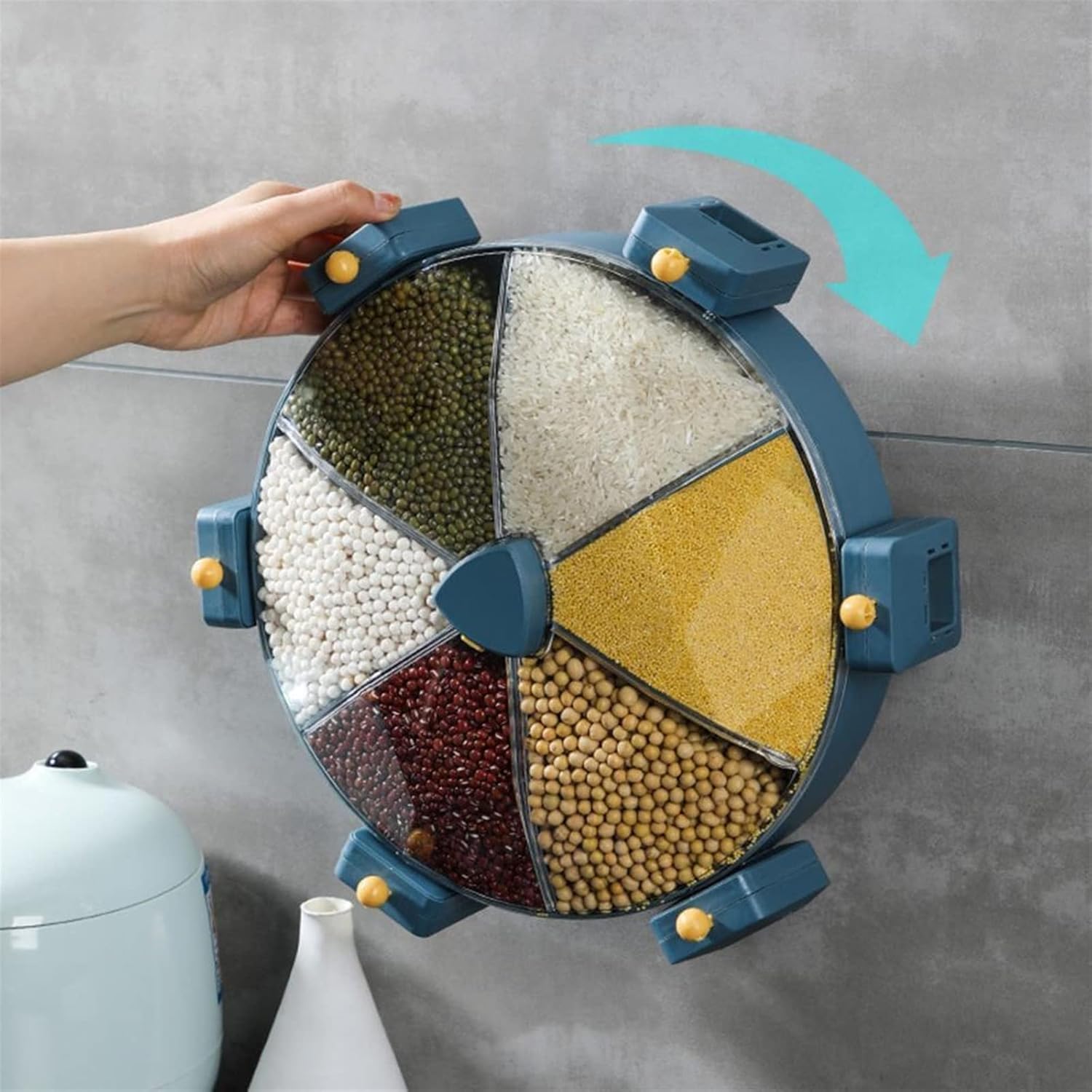 Cereal Containers Grain Container Storage Wall Mounted Dry Dispenser Indoor Tank