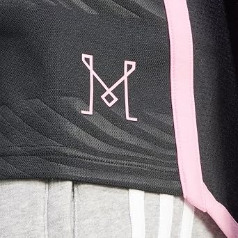 adidas Inter Miami CF Mens Authentic Away Jersey 23/24 (US, Alpha, Medium, Regular, Regular, Black/Bliss Pink)