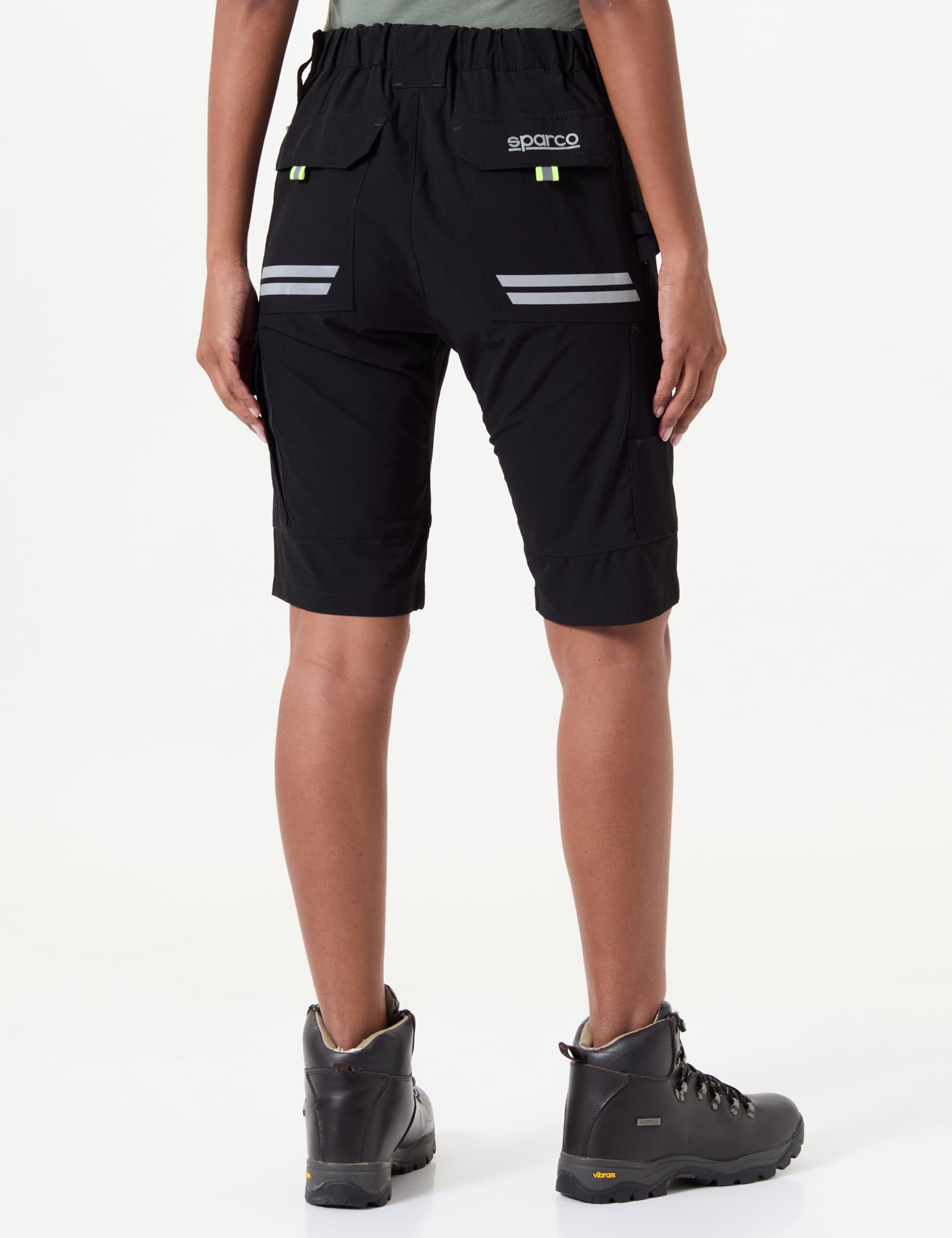 Sparco Bermuda da Lavoro Laredo Uomo. Pantaloncini Estivi Leggeri 170 g/m², Multi Tasche Cargo. Shorts Tecnici in Misto Nylon/Spandex da Cantiere o Officina. Modello Tech Light