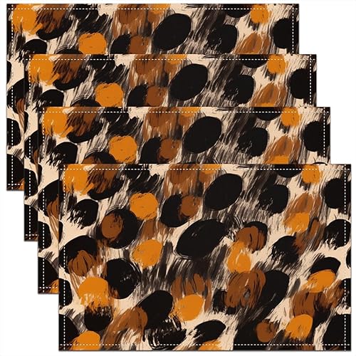 Miniatura 9 de Manteles individuales decorativos de tela lavable con diseño de mármol azul dorado y azul, manteles individuales modernos con diseño estético de