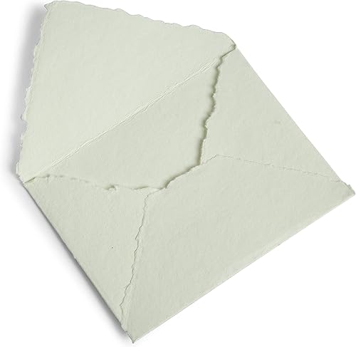 Vista 22 de Wanderings Sobre grueso hecho a mano con borde de cubierta rosa, 4.25 x 6.25 pulgadas, paquete de 25 unidades, para anuncios, invitaciones de boda