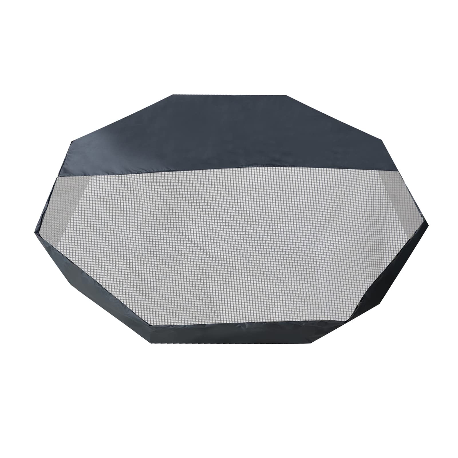 Karlak Housse de parc pour animaux de compagnie, 61 cm, 8 panneaux, clôture octogonale en maille, protection solaire, imperméable, parc pour chien, parc non inclus