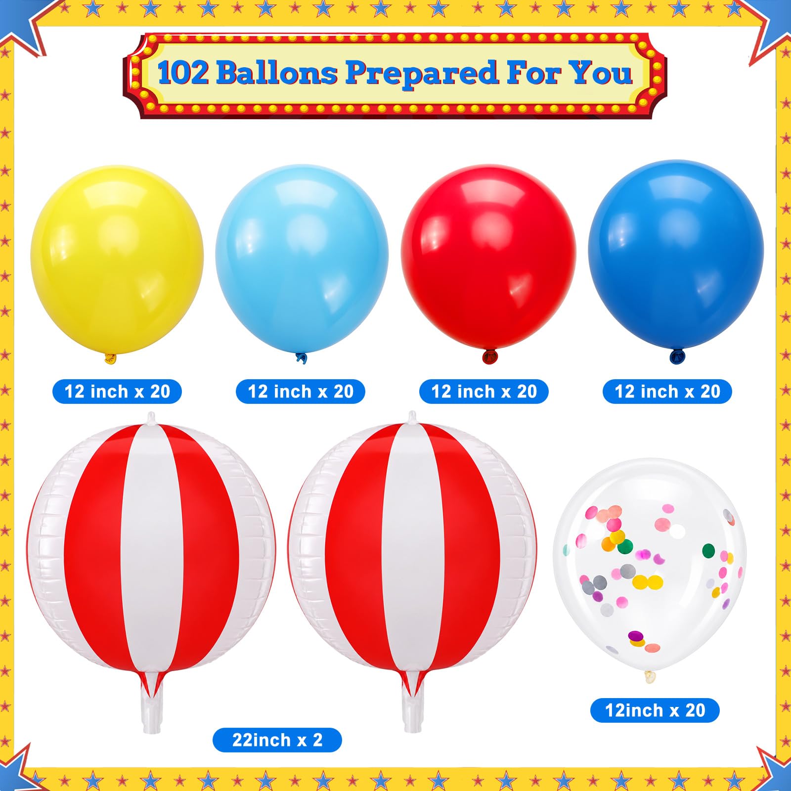 Hungdao Juego de 2 soportes de columna de globos de circo de carnaval, tubo de metal ajustable de 2 m con soporte de torre de globos a rayas rojas y blancas con bases para carnaval, suministros de