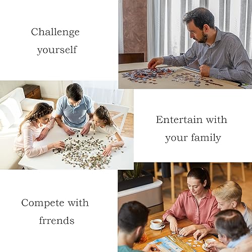 Miniatura 6 de NorthKe - Rompecabezas de 500 piezas para adultos, rompecabezas de 500 piezas de paisaje, soporte de piezas faltantes, 14.2 x 20 pulgadas