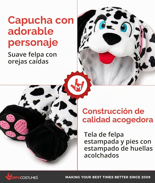 Foto 3 de 7 de Morph Disfraz Dalmata Bebe, Disfraz Perro Halloween Bebe, 3-4 años