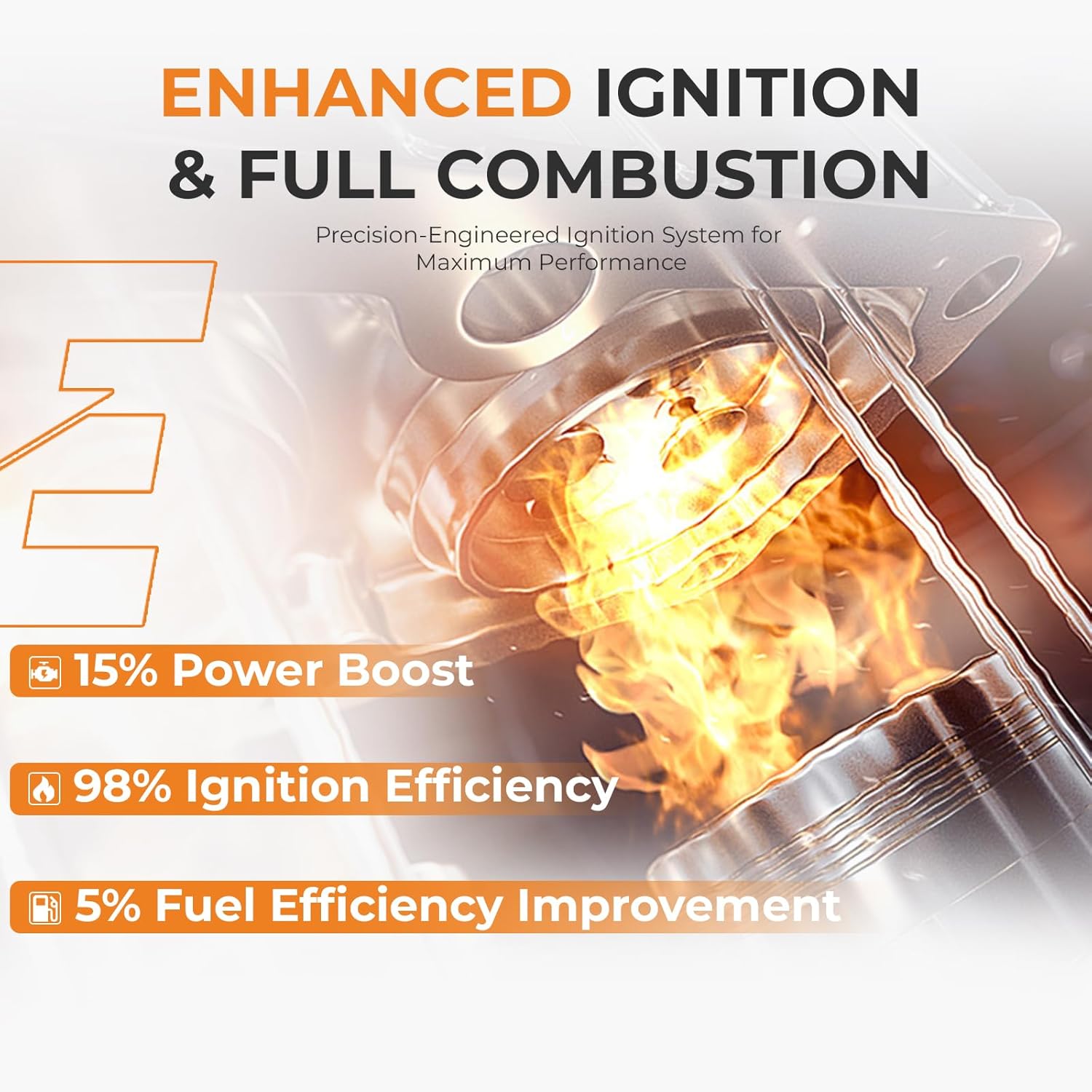 Autoexact Ignition Coil Pack and Iridium Spark Plugs Kit Fit for Nissan 2009-2024 Murano Pathfinder Maxima Altima Quest 350Z INFINITI QX60 JX35 G35 EX35 FX35 3.5L V6, Replaces UF807 97390 6 Sets