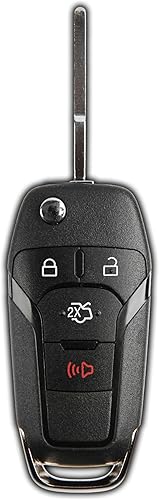 Miniatura 9 de 2 llaveros KeylessOption de repuesto para Ford Fusion 2013, 2014, 2015, 2016, 4 botones N5F-A08TAA, requiere cerrajero