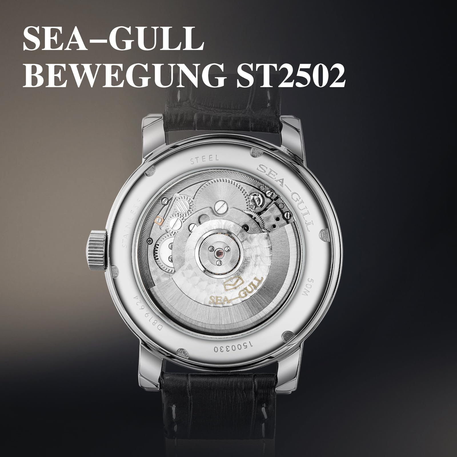 SEA-GULL 2021 Seagull Herrenuhr Hohl Automatische Mechanische Uhr Kalender Potenzial Multifunktions Schwungrad Business Uhren