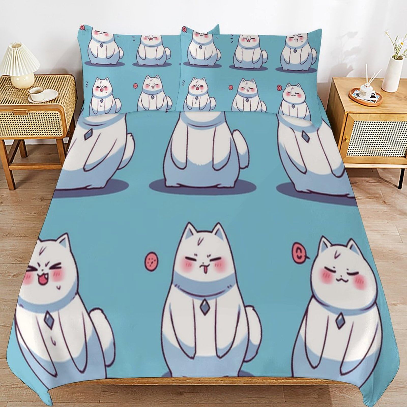 Housse de couette microfibre ultra douce à motif graphique 3D pour ados