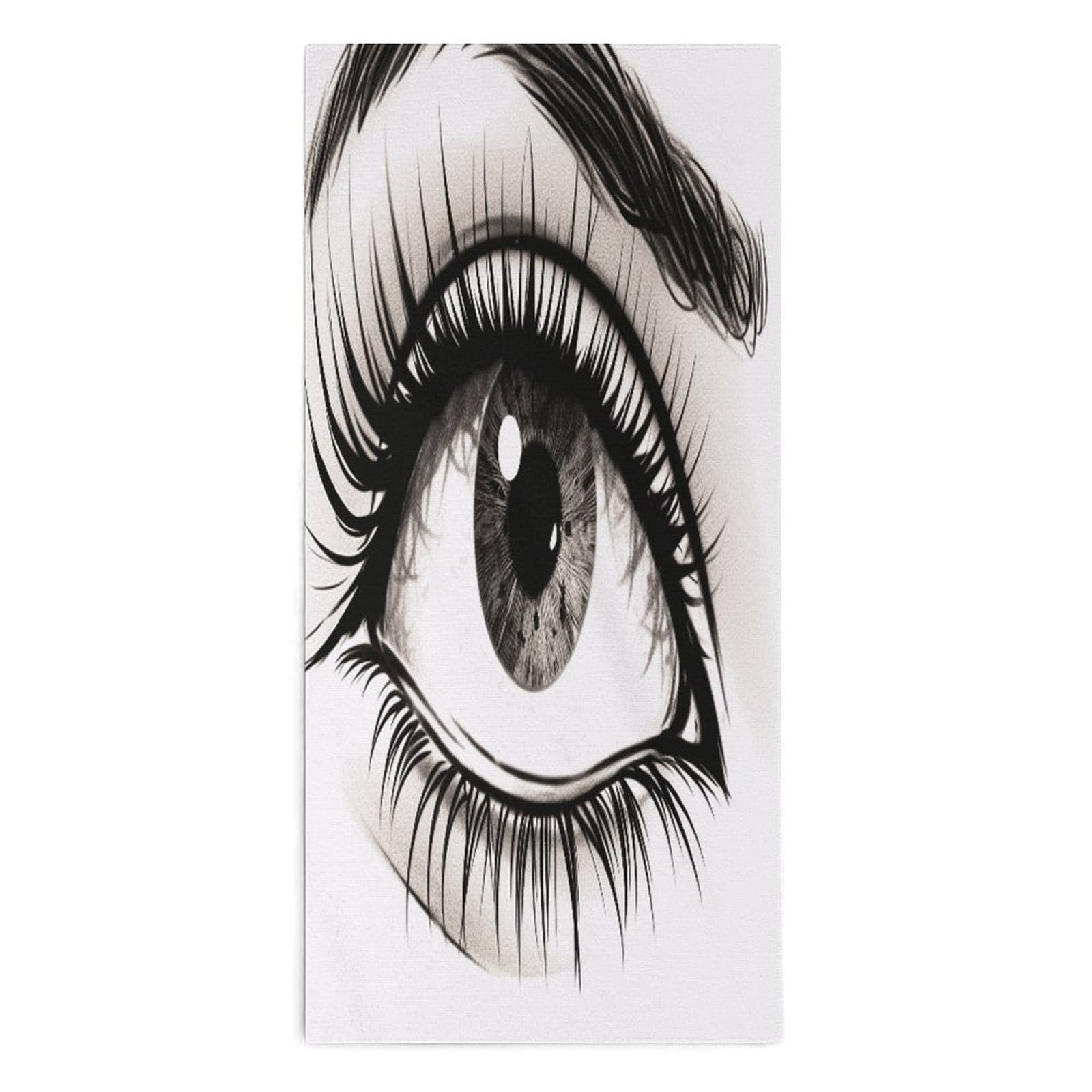 Fodpand Style Eyelash Microfiber Towels, Decorative Bath Towel Soft & Lightweight, Hand Towels Multipurpose Use For Bathroom, Pool, Gym, Spa, And Hotel Use