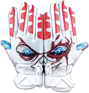 Battle Sports Youth Lil Evil Cloaked Football Receiver قفازات