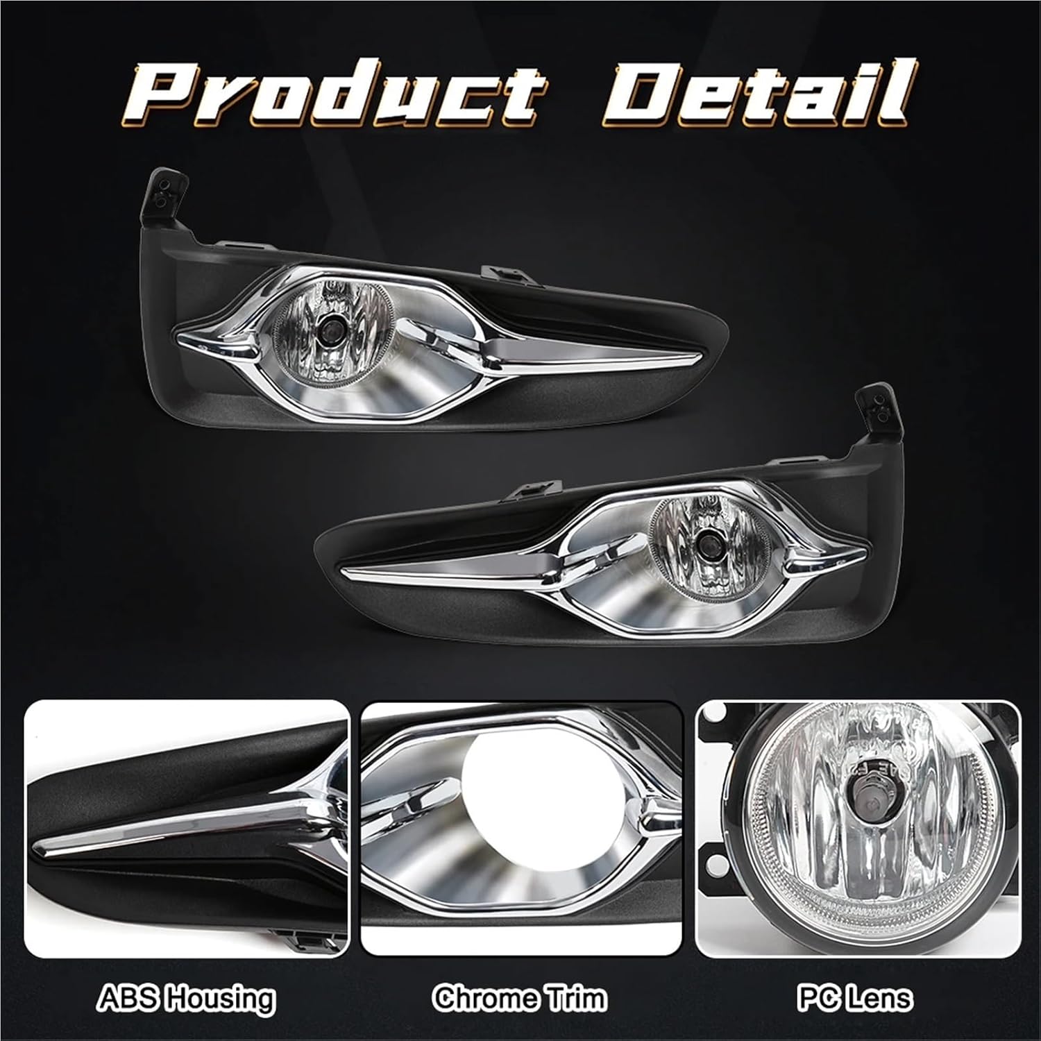 LED Fog Lamp Daytime Running Light Car Front Bumper Foglight with Wiring Harness Kit 12V Compatible for Honda Fit Shuttle 2017-2019