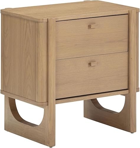 Vista 63 de Nathan James Moderna mesita de noche, extremo, mesita de noche o mesa auxiliar con almacenamiento para sala de estar o dormitorio