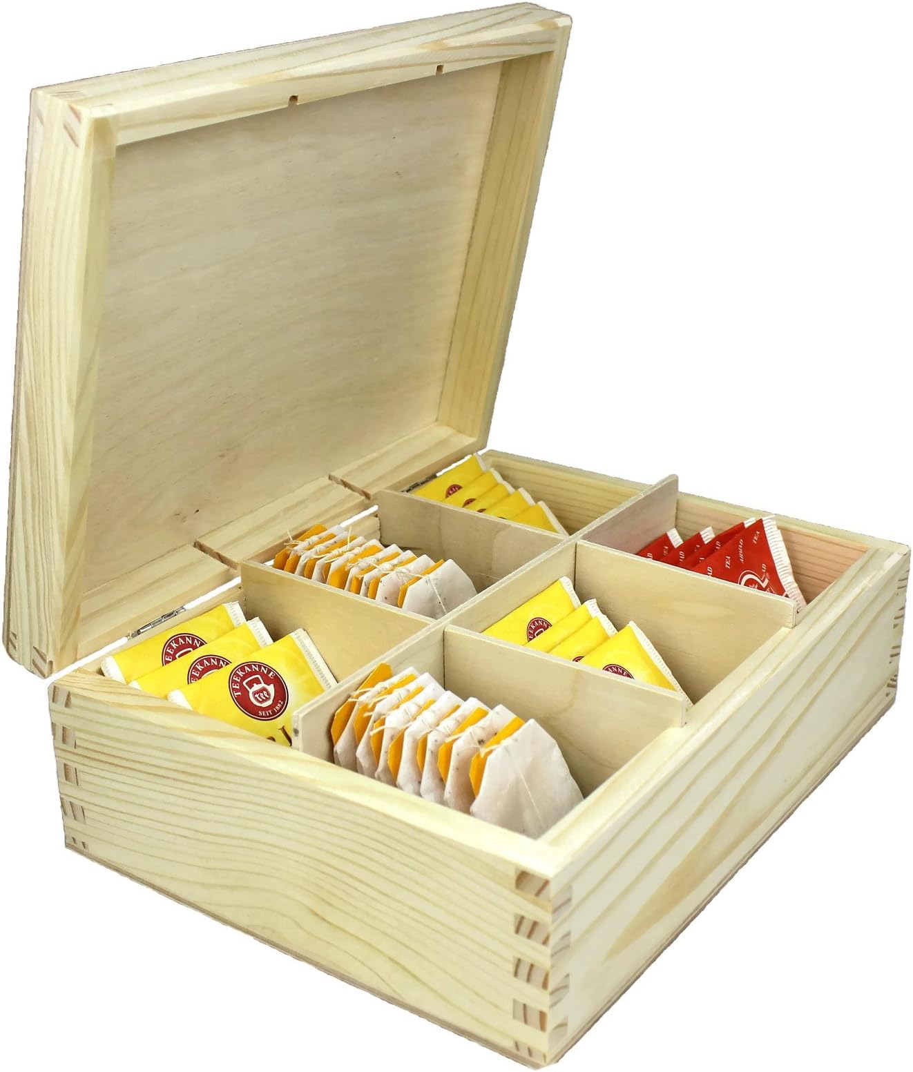 Net4Client Tea Selection Box Tea Box Set Tea Gift Box Tea Storage Box Enjoy The Aesthetic Decoration in Your Kitchen