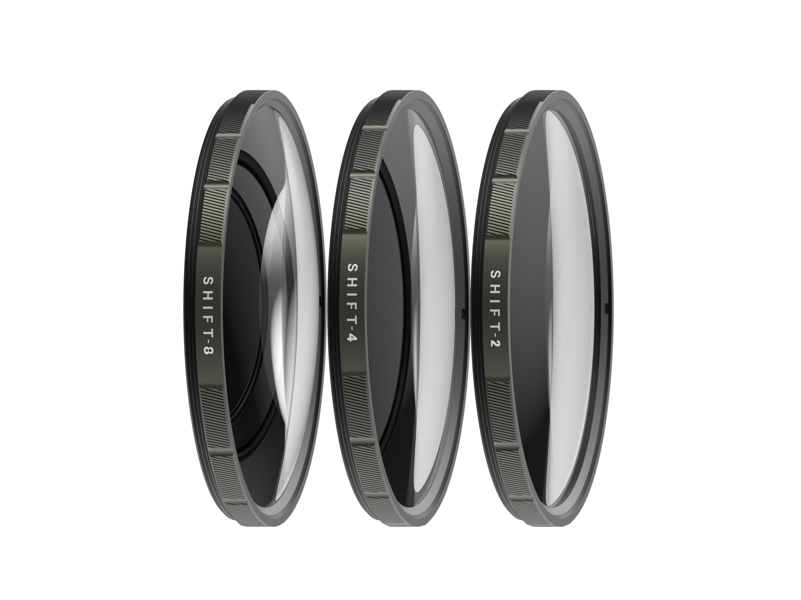 PolarPro - SHIFT Diopter - Camera Filterset - 77mm - Shortstache Edition - +2, +4, +8 Diopters