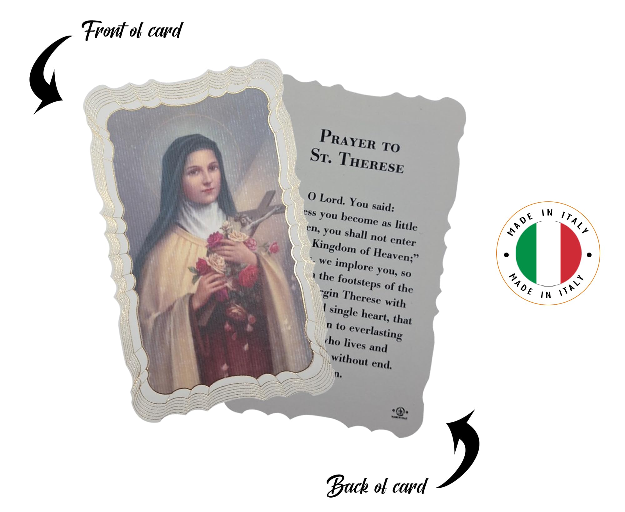 Amazon.com : Trendzeen St Therese Prayer Card - 10 Laminated