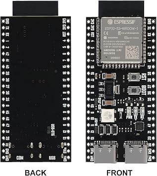 2PCS ESP32 ESP32-S3 WiFi+Bluetooth Internet of Things Dual Type-C Development Board Core Board ESP32-S3-DevKit C N8R2 for Arduino