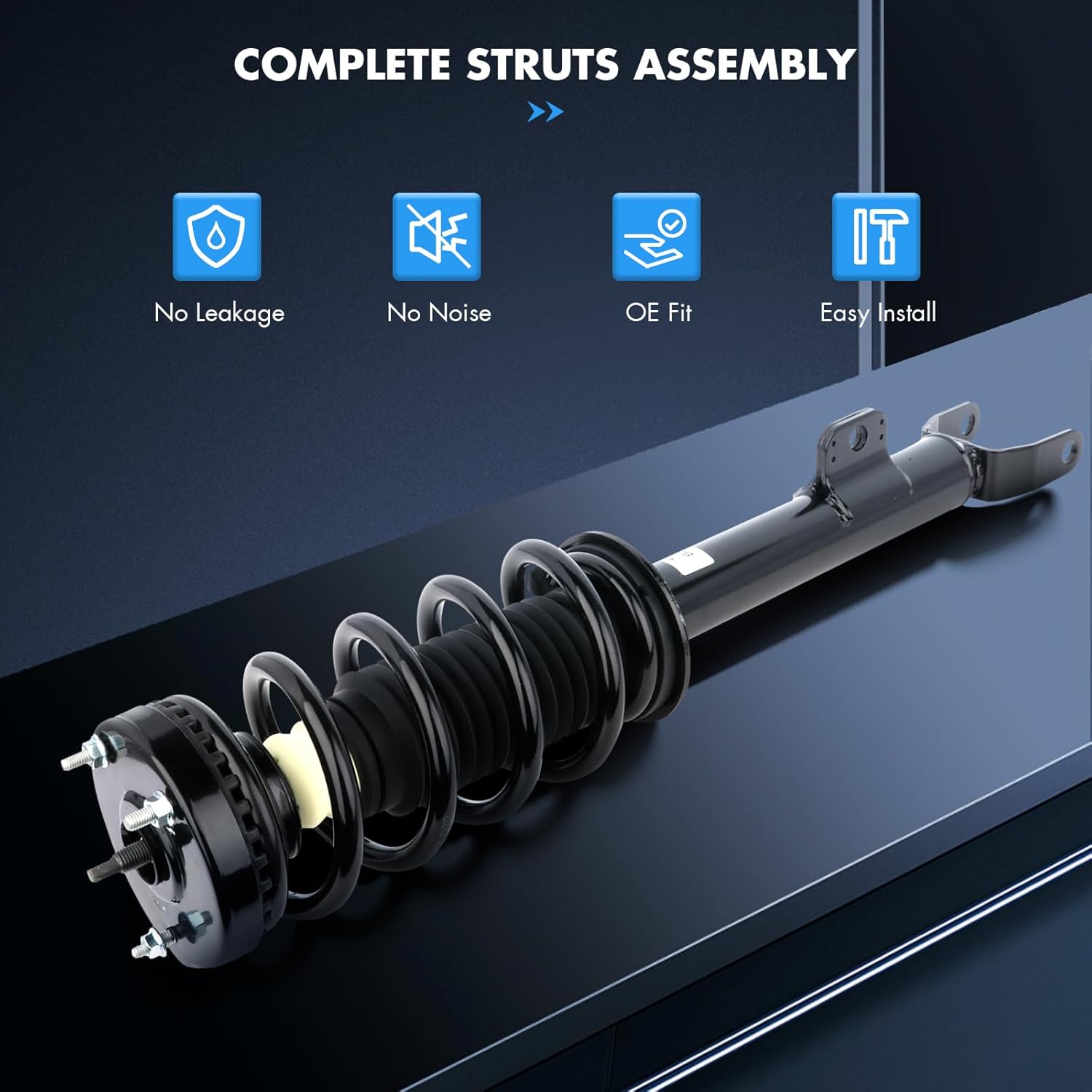 ASAPE 2PCS Front Complete Struts Assembly w/Coil Spring Fit for 2012-2017 for Dodge Charger 2012-2019 for Dodge Challenger Shock Absorber Replace OE 172665