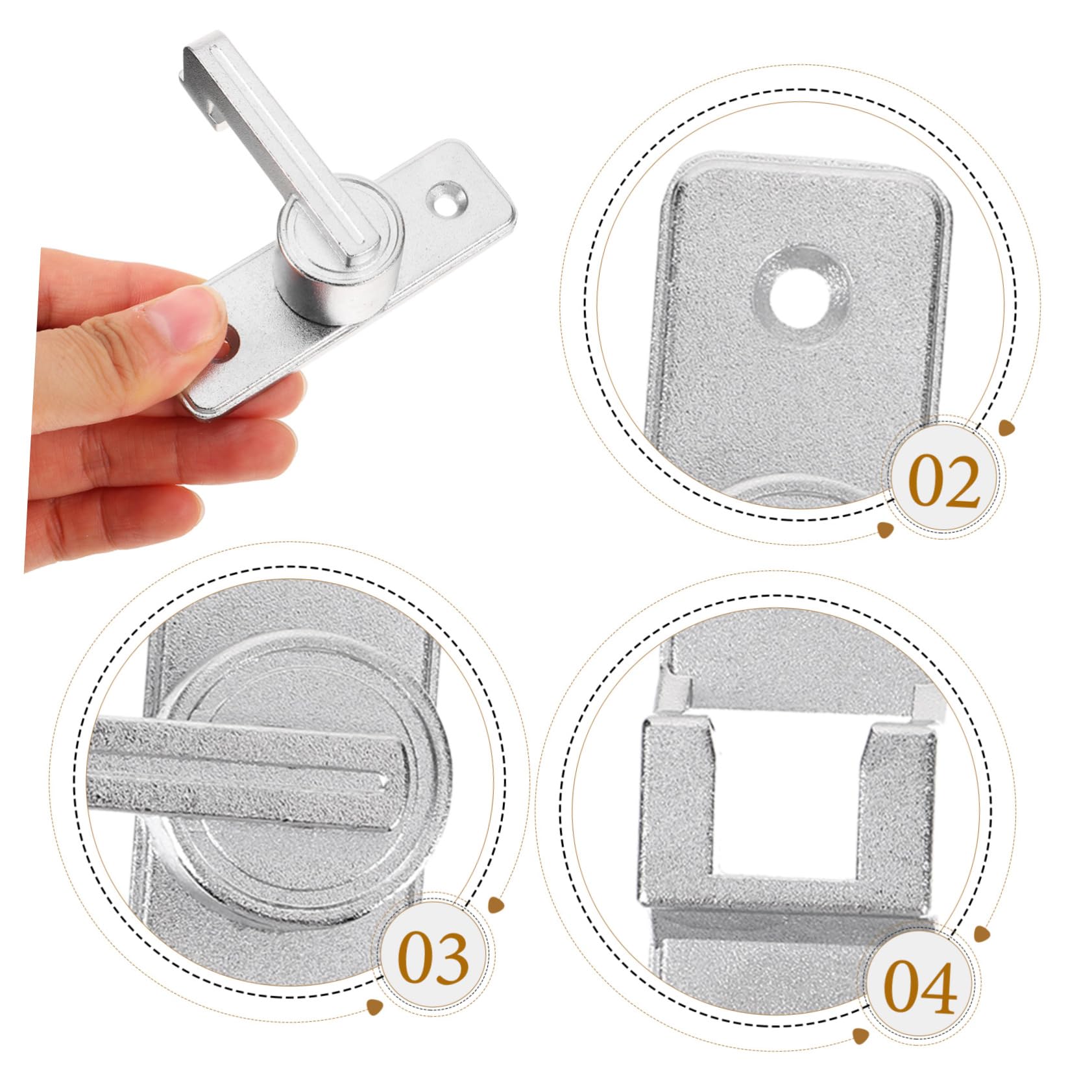 POPETPOP 5stücke Barn Door Lock Türschloss Schiebetürverriegelung Für Privatsphäre Einfache Installation Und Langlebig Für Scheunentüren Und Garagen