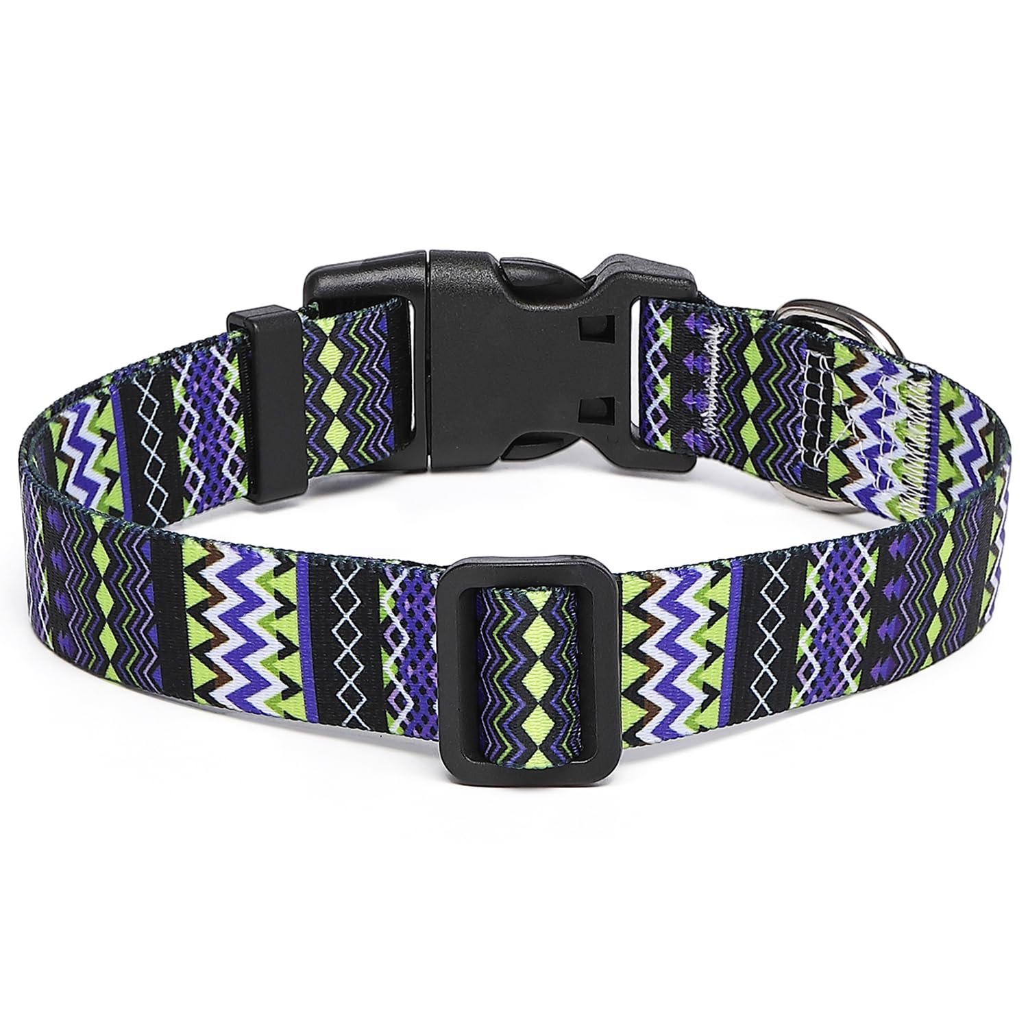 Suredoo Adjustable Dog Collar with Patterns, Ultra Comfy Soft Nylon Breathable Pet Collar for Small Medium Large Dogs (L - Image 2