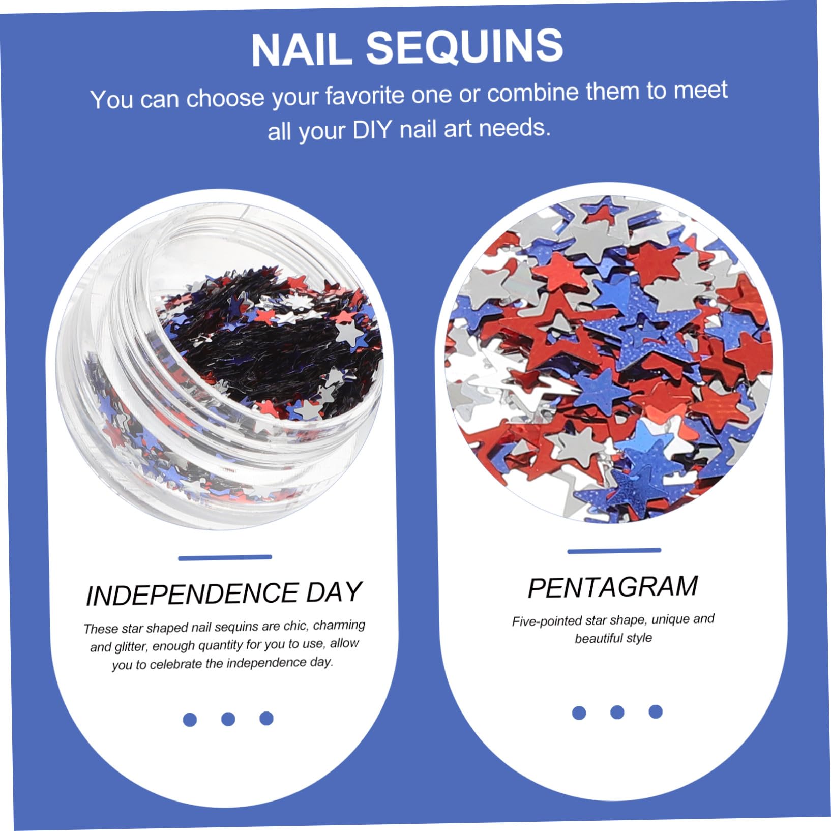 Healeved 4 Set Paillettes Pentagramma Paillettes Per Il Trucco Degli Occhi Neon Adesivi Gel Paillettes Per Unghie Scaglie Di Glitter Per Unghie Accessori Per Unghie Plastica 6 Scatole*4