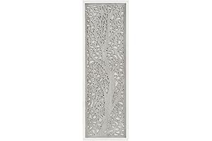 Stunning Madison Park Laurel Wall Art: Tall Vertical Botanical Beauty