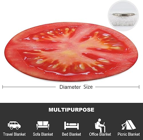 Miniatura 4 de Alidamo Manta de tomate para envolver mantas suaves de microfibra de primera calidad, regalos novedosos para adultos, niños y adolescentes, 60