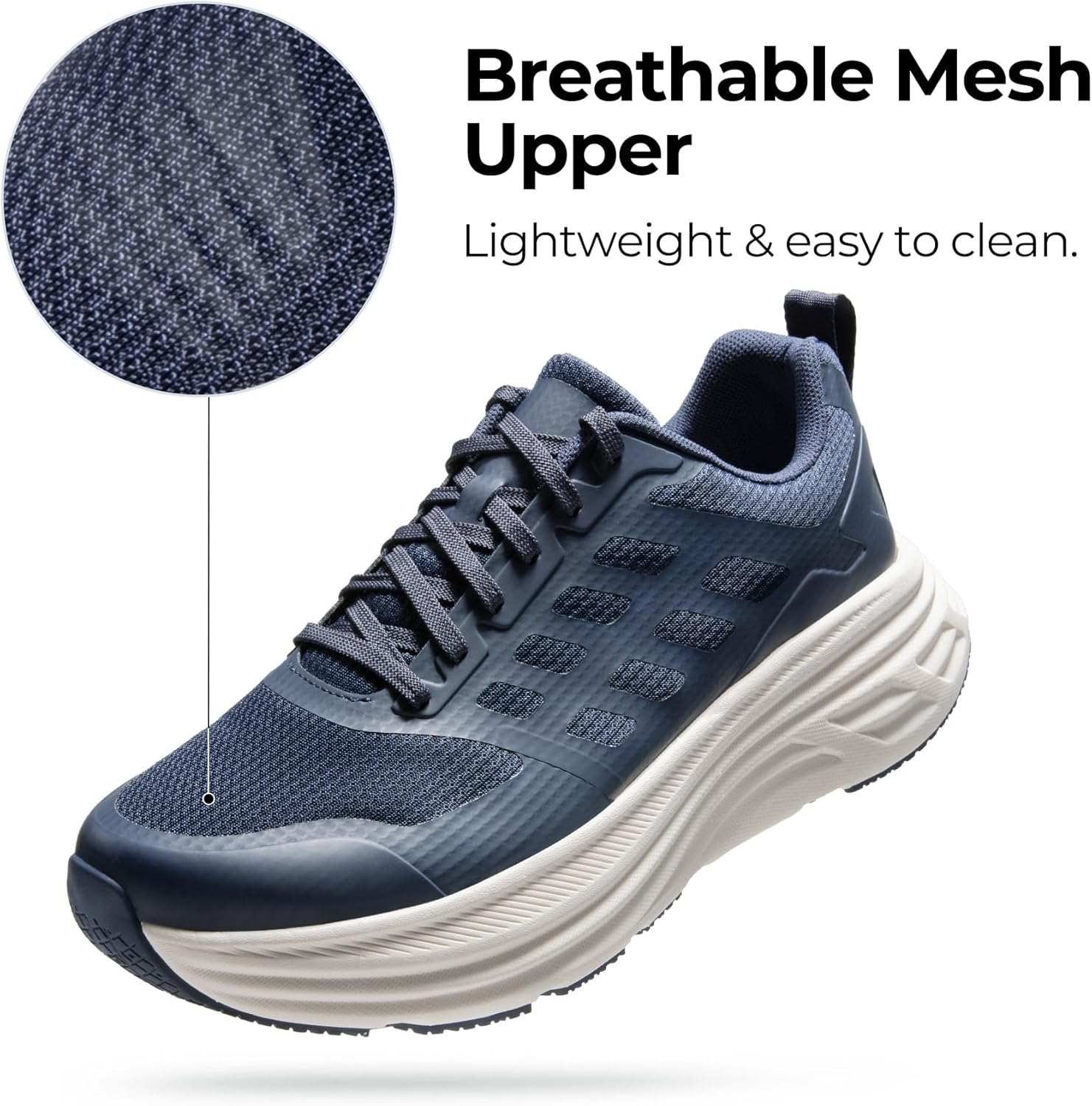 NORTIV 8 Men's Walking Running Tennis Cushioning Shoes ActiveFloat Non Slip Athletic Gym Workout Jogging Comfortable Sneakers - Image 6