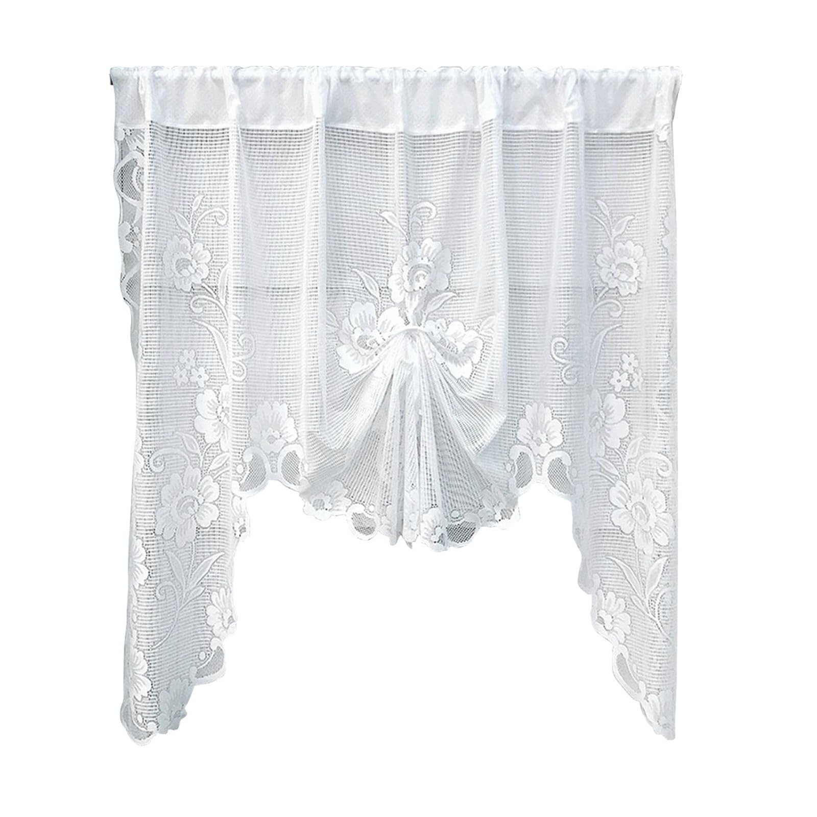 YROHGKPN Butterfly Window Curtain for Bedrooms Kitchens Breathable Polyester Cloth Enhances Indoor Ambiances Lace Window