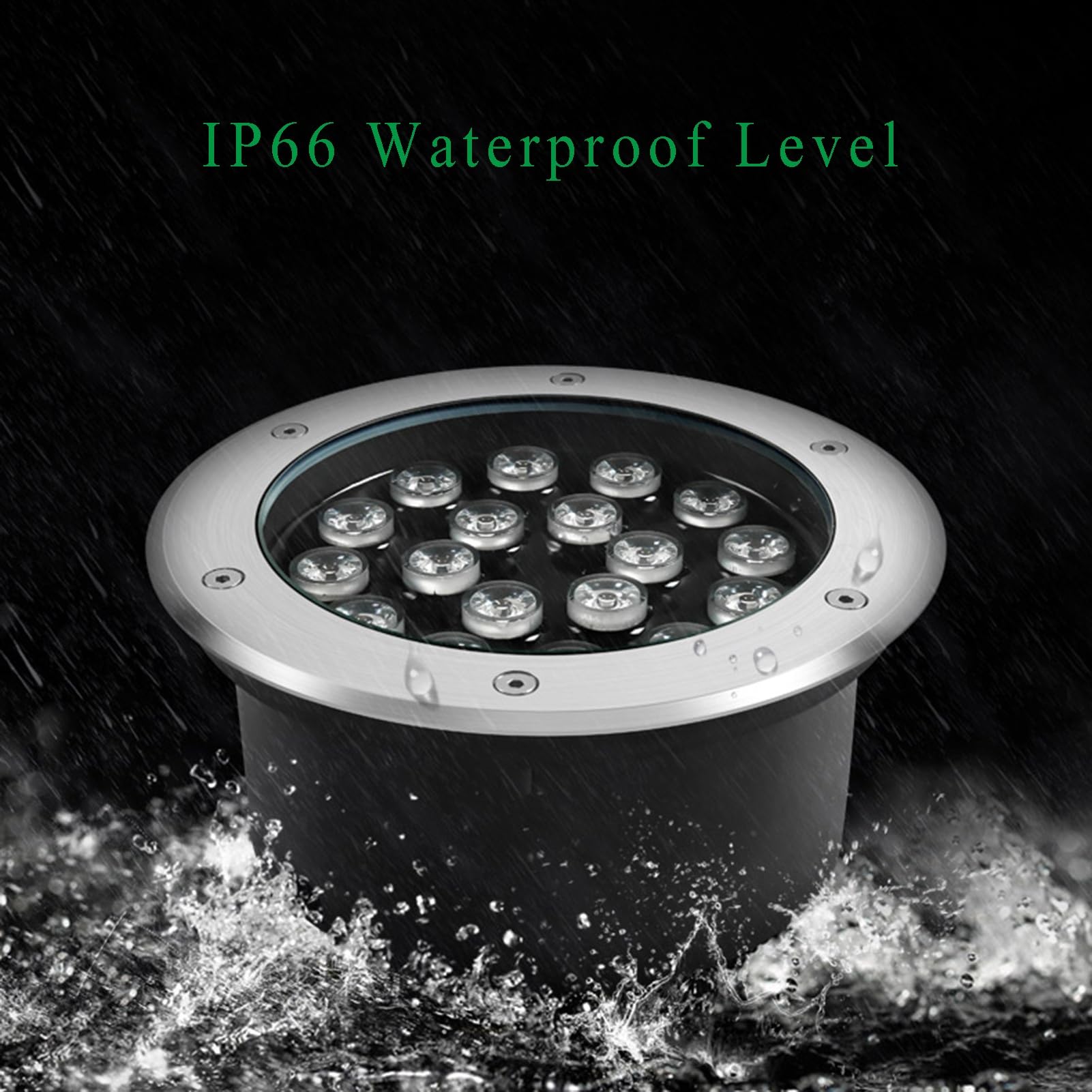 4-pak wodoszczelnych wbudowanych reflektorów LED IP66 AC85-265V do użytku na zewnątrz, chodnika, ogrodu, ścieżek, mostów, dekoracyjnych lamp zewnętrznych