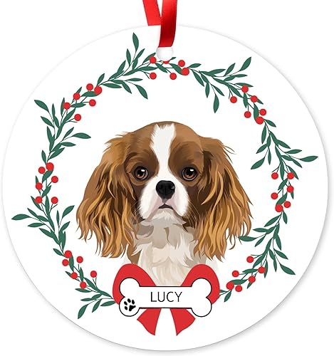 Miniatura 8 de Adorno de Beagle personalizado para árbol de Navidad, adorno personalizado con nombre de mascota, regalos para los amantes de los perros Beagle,