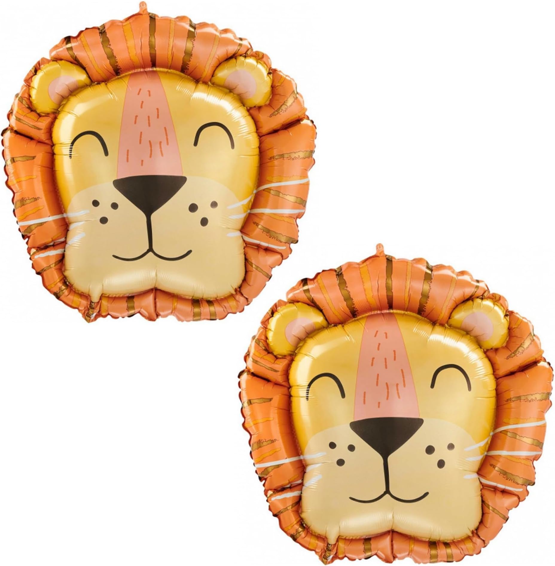 Lion Balloons 31inch Lion Foil Balloons Animal Party Balloons Cartoon Animal For Kids Birthday Lion Woodland Balloons Jungle Safari Theme Party Decorations 2pcs