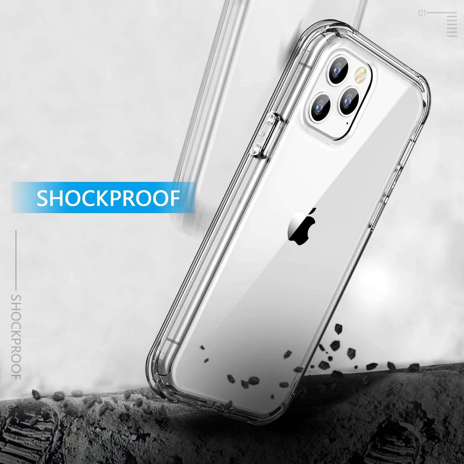 TOPSKY Case Compatible with iPhone 12 Pro Max 6.7 inch 2020,Built-in Screen Protector Full Body Shockproof Heavy Duty Protection Durable Strong Protective Hard Phone Cases Cover,Clear