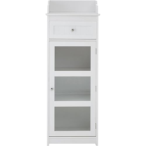 Premier Housewares Portland Armario, Madera, White, H119 x W45 x D33cm
