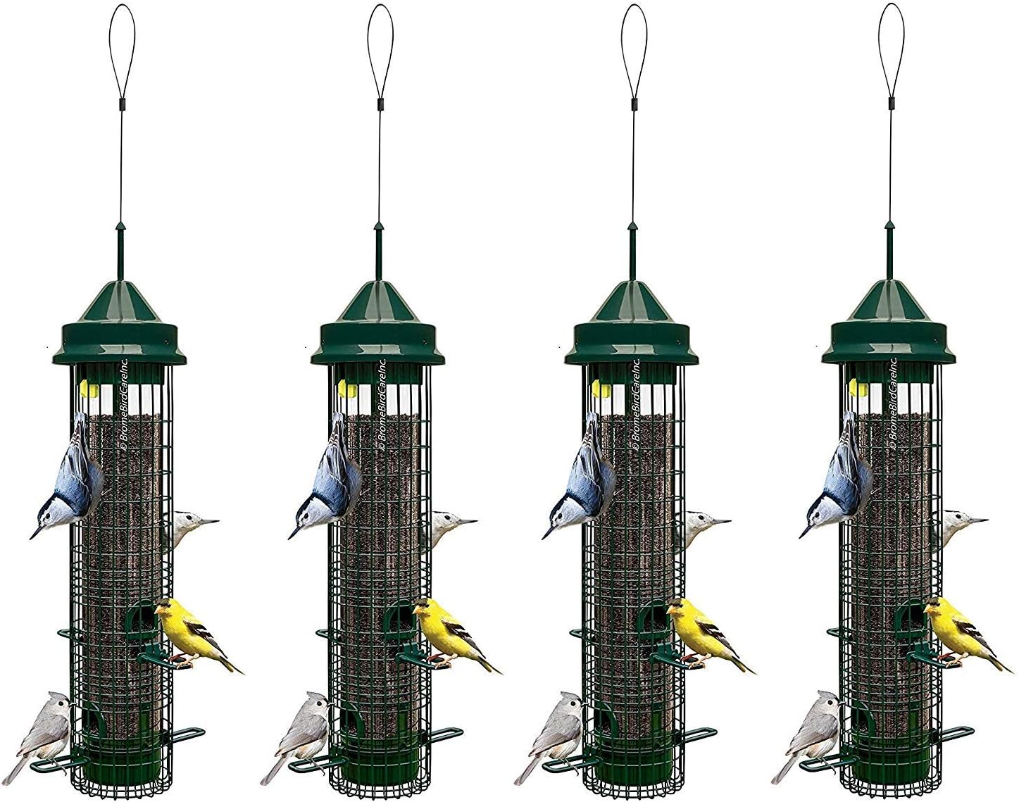 Squirrel Buster Classic Squirrel-proof Bird Feeder w/4 Feeding Ports, 2.4-pound Seed Capacity : Wild Bird Feeders : Garden & Outdoor