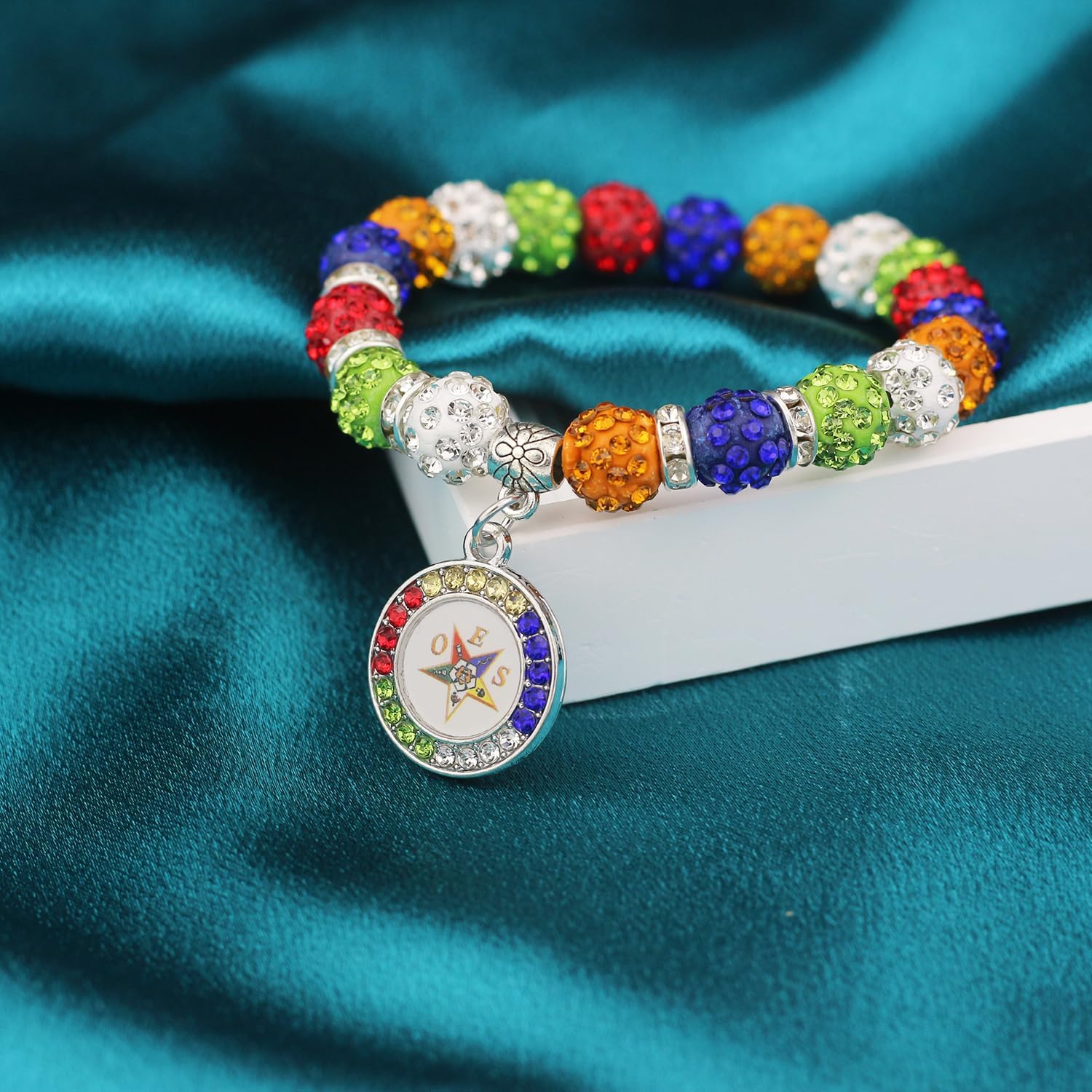 Keeblon Order of The Eastern Star Bracelet for Women OES Gift OES Bracelet Greek Sorority Gift Rhinestone Paraphernalia Sisterhood Jewelry for Soror Sister - Image 4