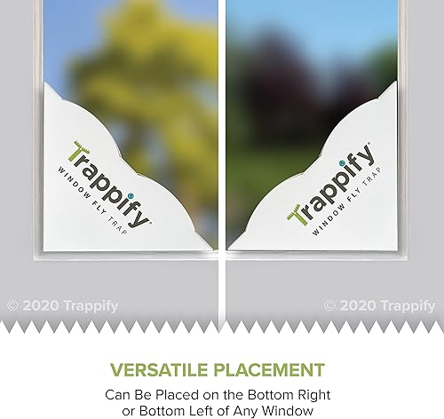 Vista 6 de Trappify Trampa para moscas para interiores: trampas para moscas de ventana para el hogar Trampas para moscas de frutas para interiores, trampas