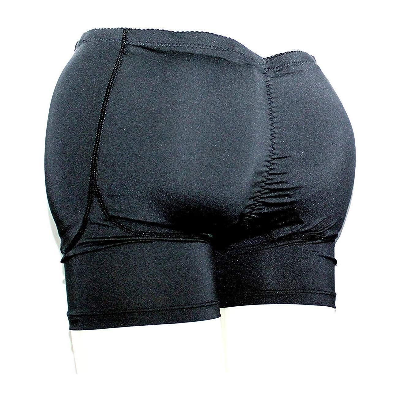 Butt Lifter Padded Panty Shorts/Butt Hip Enhancing Briefs (38, Black)