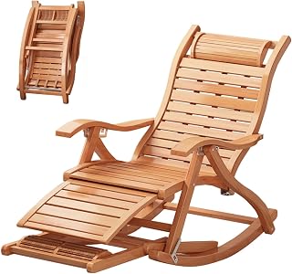 Espreguiçadeira de gravidade zero, Espreguiçadeiras Cadeiras de balanço de madeira para adultos Espreguiçadeiras de jardim ergonômicas Pátio Piscina Cadeira de jardim Cadeira de jardim com suporte de