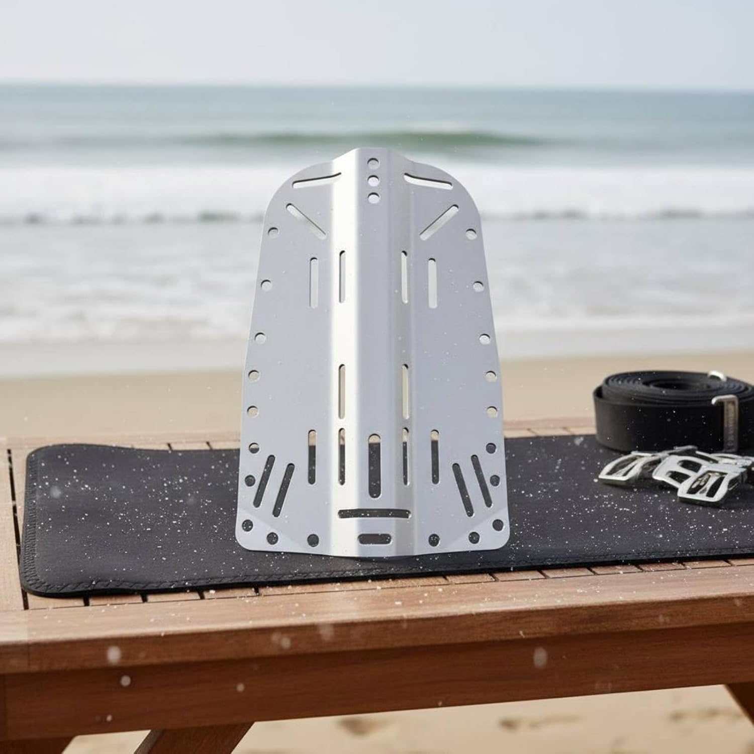 Scuba Diving Backplate Seawater Aluminum BCD Backplate Anodized Finish Buoyancy Compensator Component