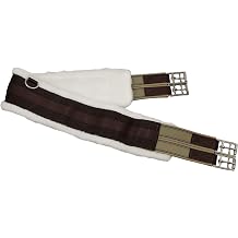 Fleece English Girth with Double Elastic 30" to 58"