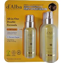 DAllba Piedmont Italian White Truffle First Spray Serum double formula, Light-weight Face Moisturizer, Glow Serum for Radiant Skin, Non Comedogenic, Korean Skin Care, 2-pack, 3.38 + 6.08 fl oz.