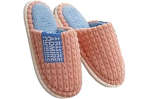 Women's Cute Comfy Fuzzy Knitted Memory Foam Slip On House Slippers Indoor