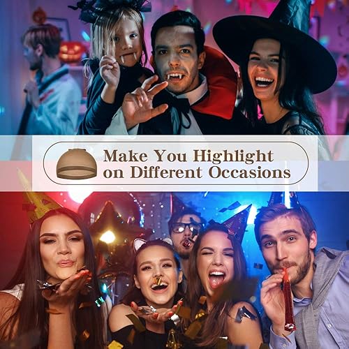 Miniatura 7 de 12 Paquetes Dreamlover Beige, base de peluca color beige, casquillos de peluca con extremo de nailon elástico de color carne, cada tablero de papel