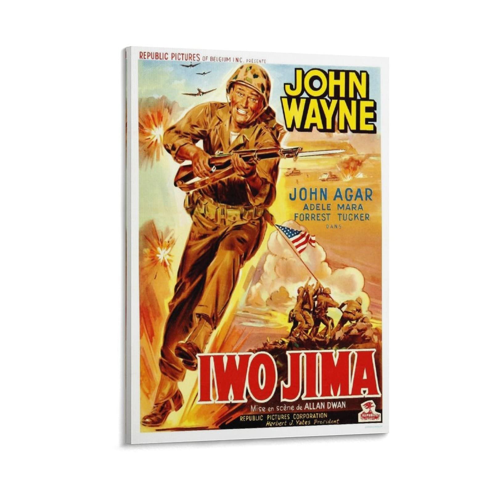 1950 Wood Frame Vintage Poster ポスター 1950 Wood Frame Vintage Poster ポスター