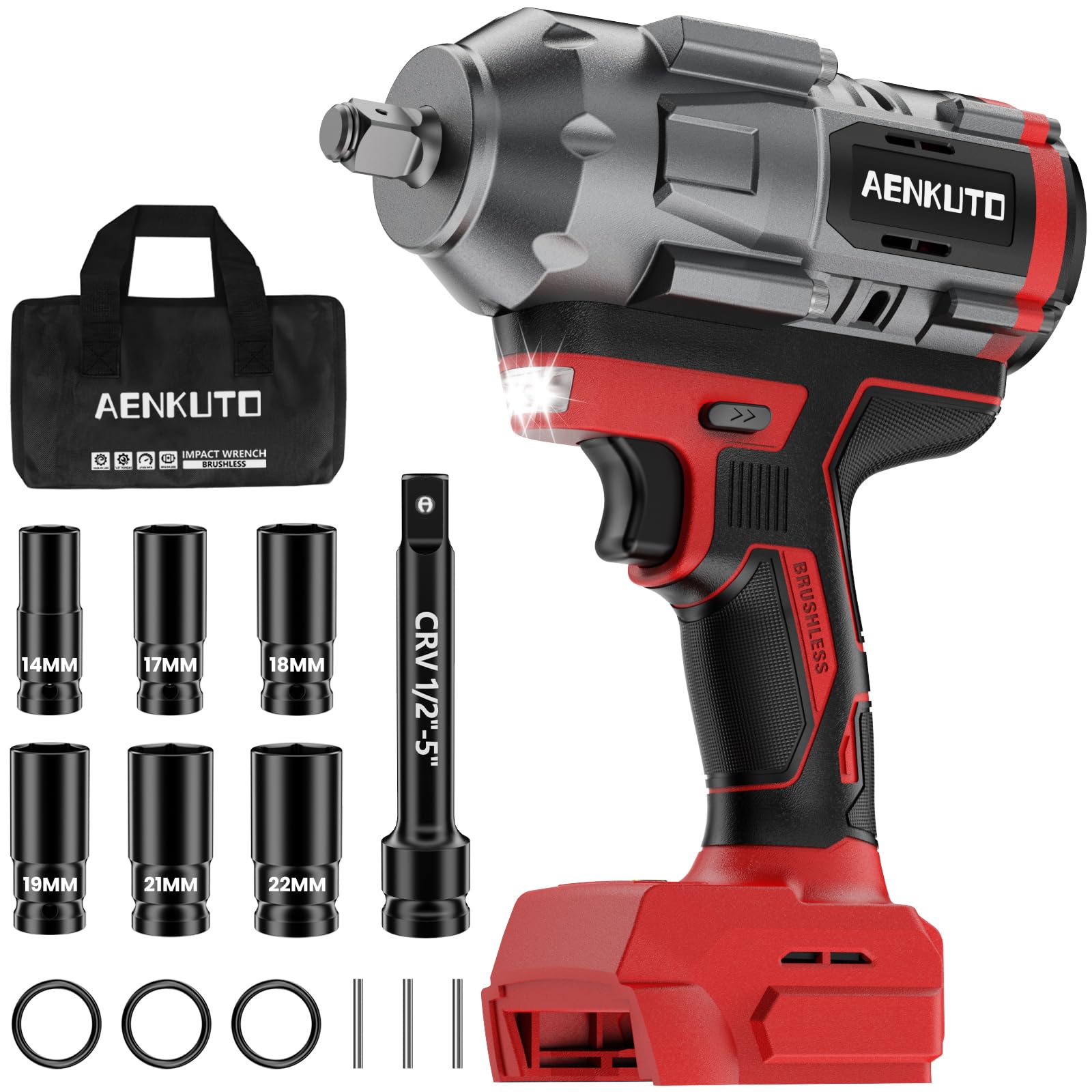 メンテナンス IMPACT  WRENCH Cordless Impact Wrench for Milwaukee 18V,1500Nm (1106 Ft-Lbs) 1/2