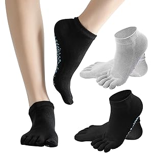 Calzini Donna Cotone Calzini Antiscivolo Per Yoga Paia, Cotone